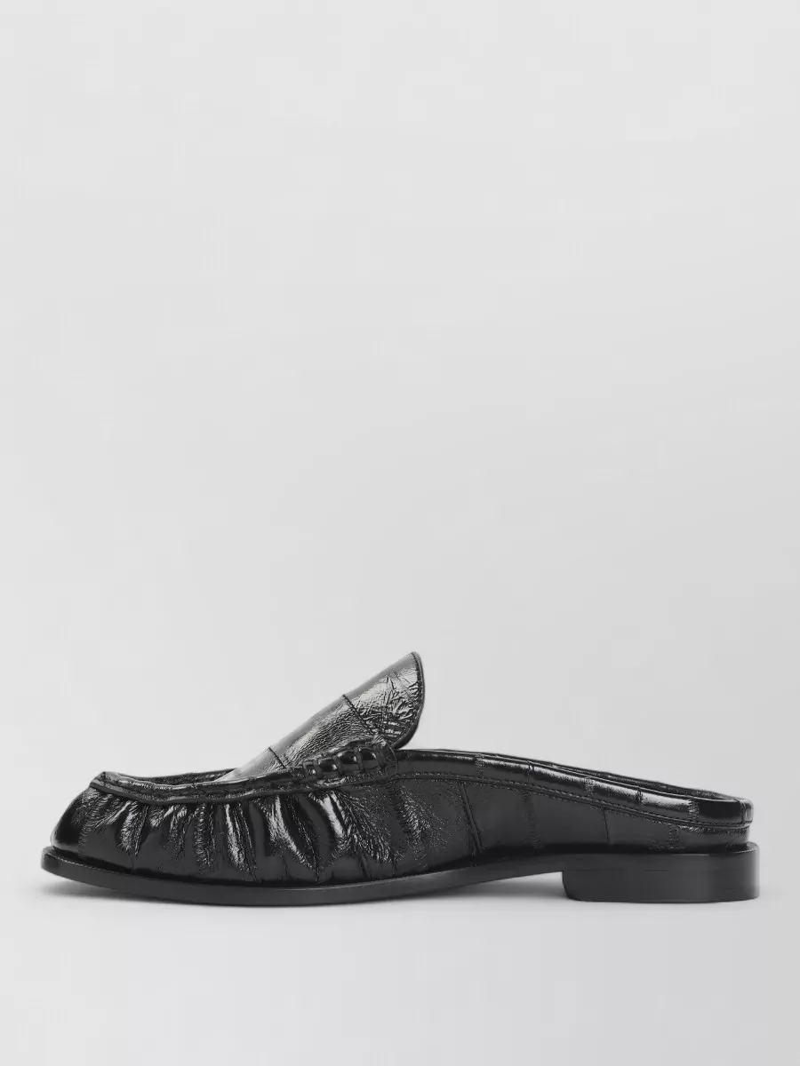 Saint Laurent Leather Backless Mules