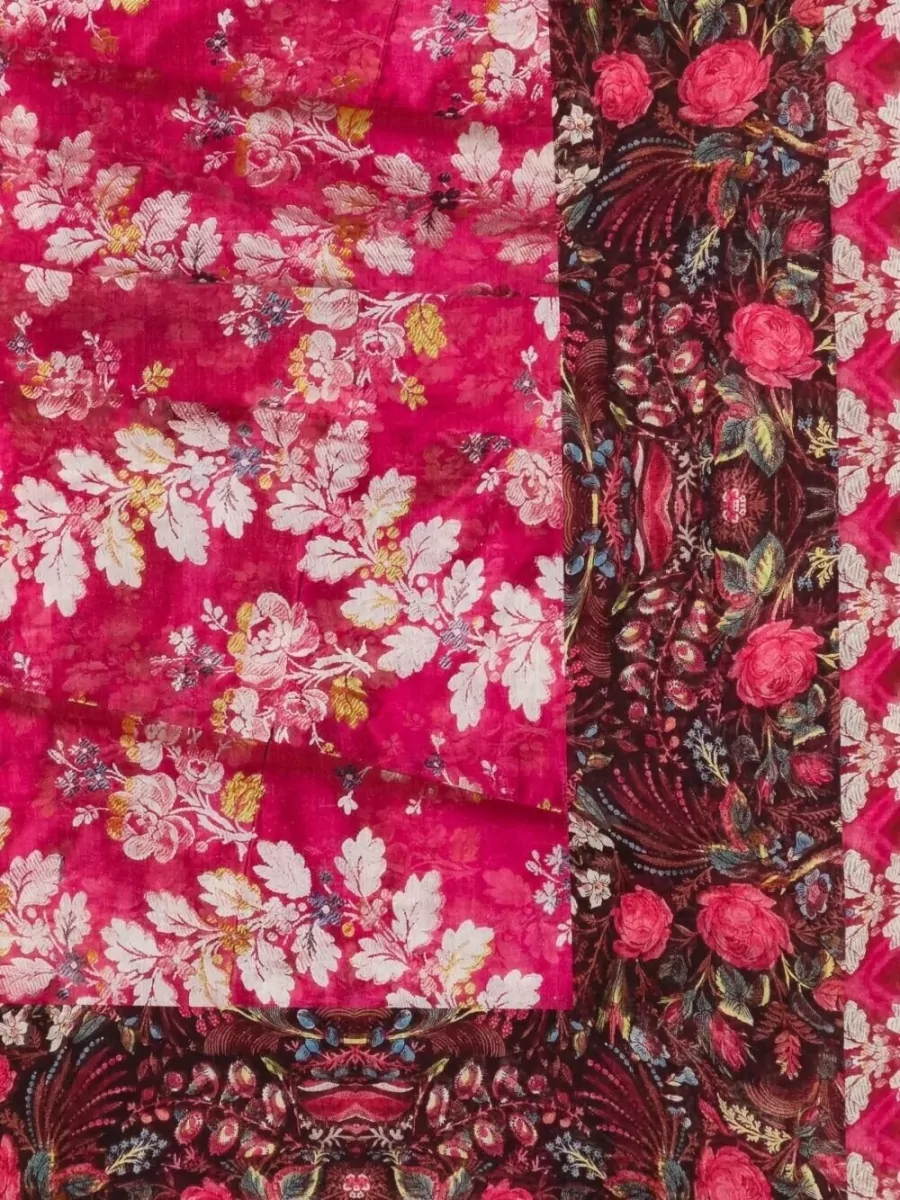 Pierre Louise Mascia Hawnbci Floral Lightweight Rectangular Scarf 135X190