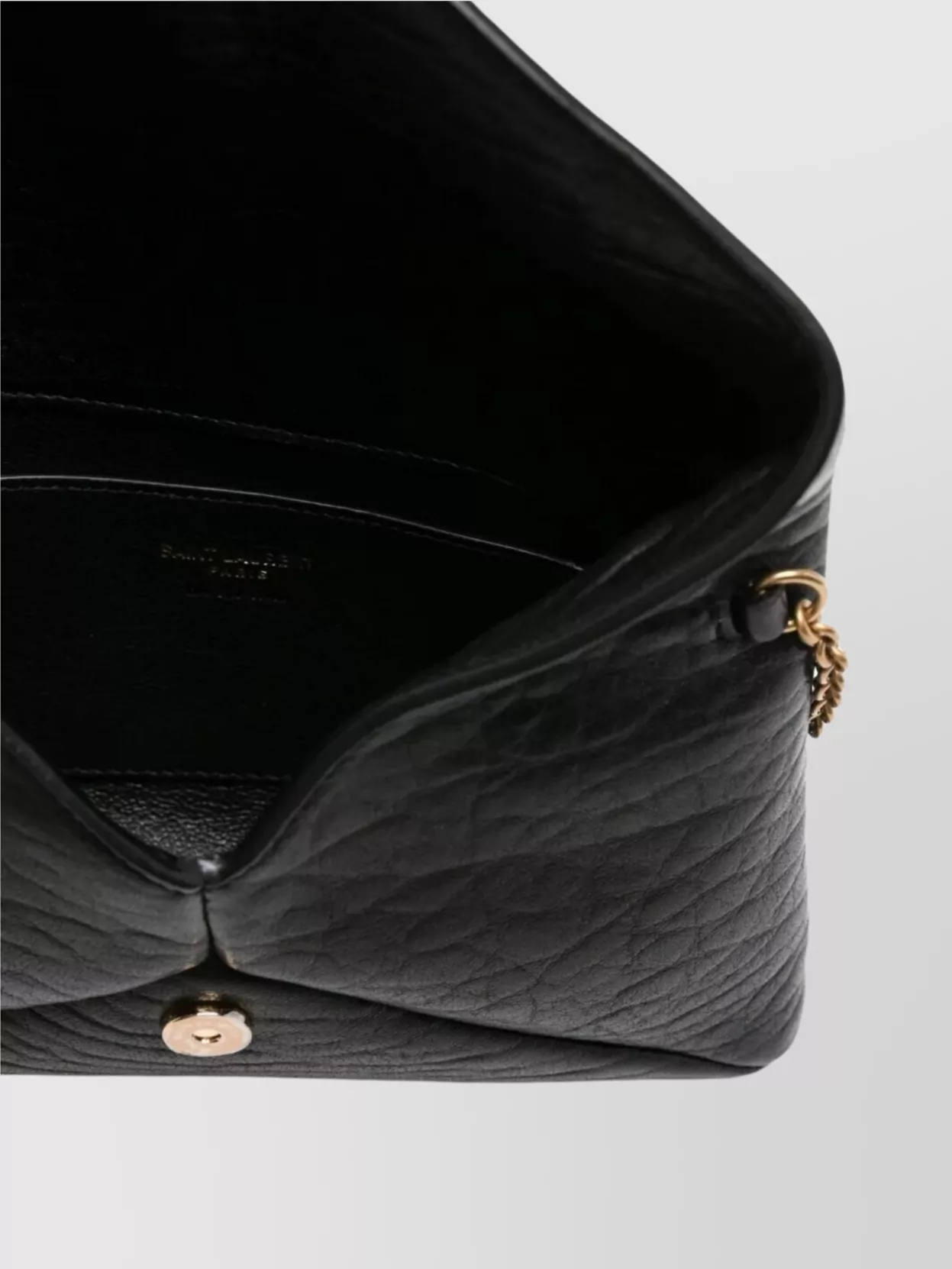 Saint Laurent Lambskin Chain Pouch In Envelope Shape