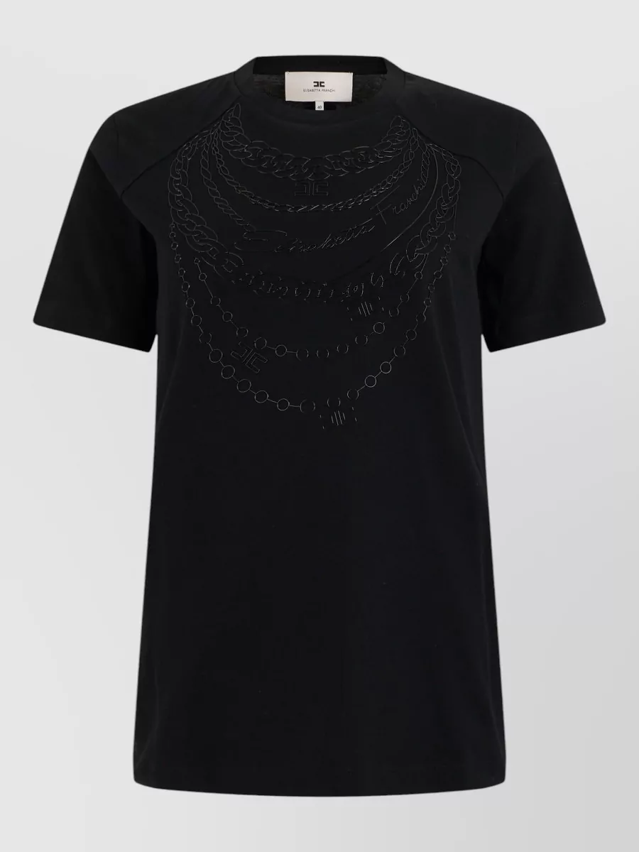 Elisabetta Franchi cotton printed t-shirt