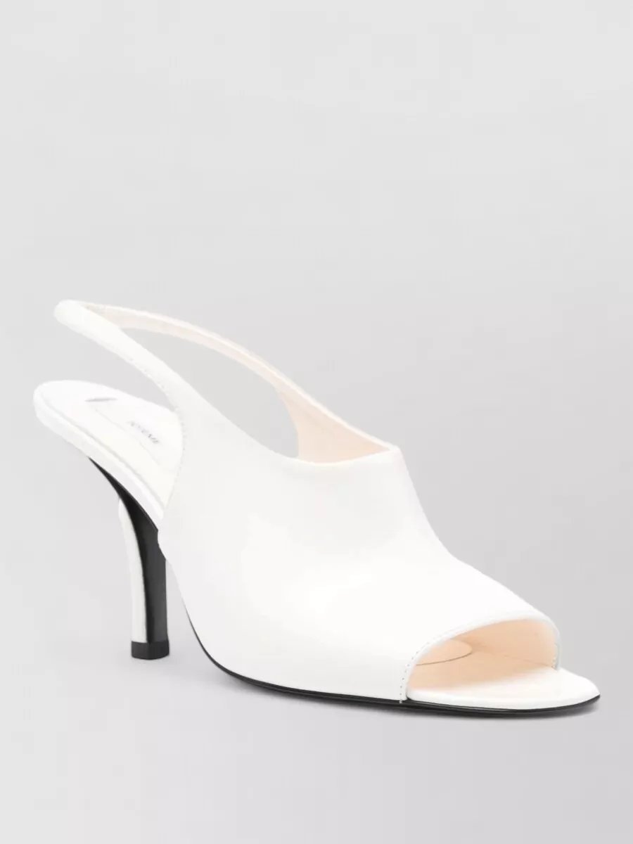 Totême Leather Open-Toe Slingback Pumps