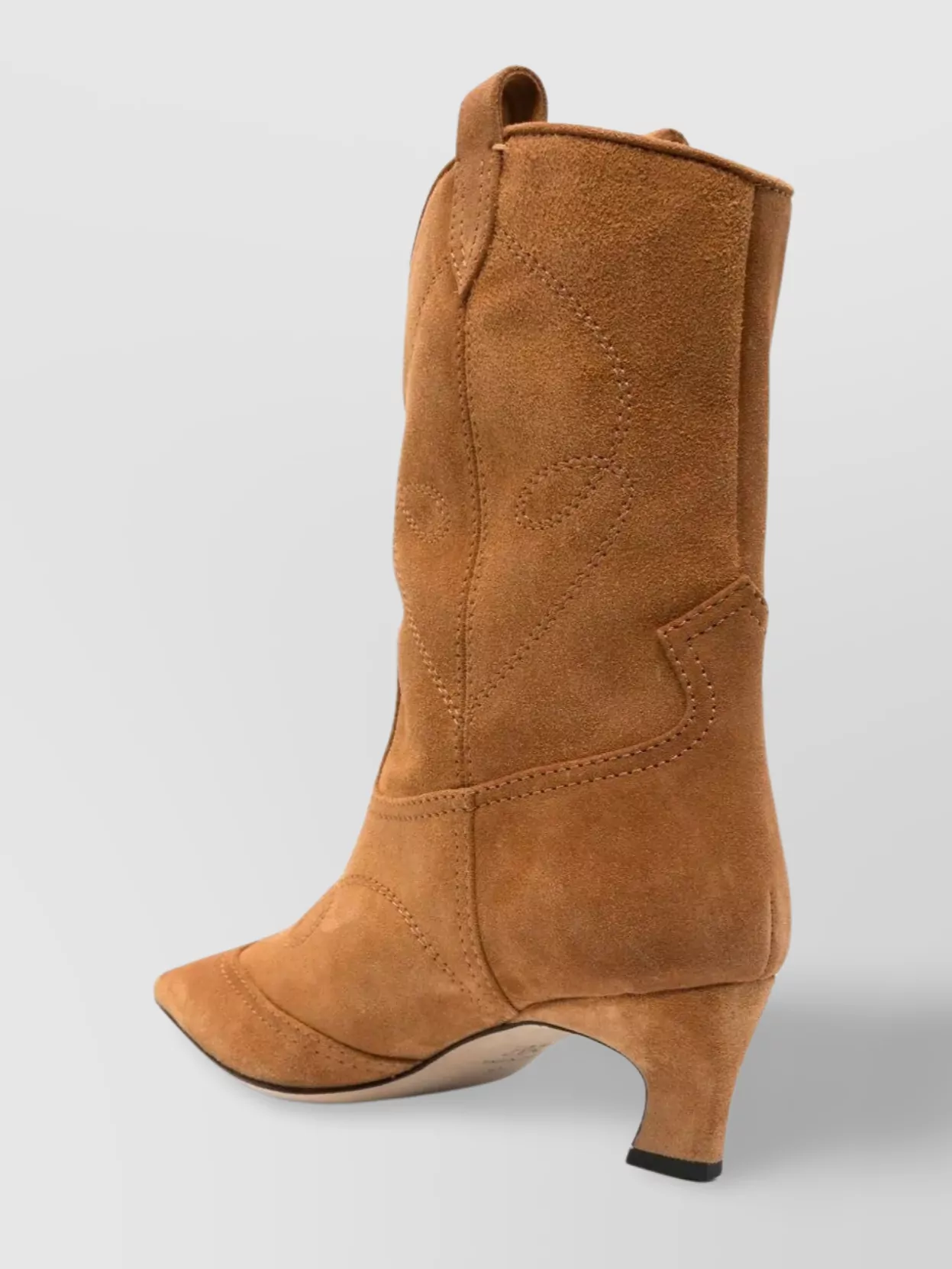 Ermanno Scervino Pointed Toe Mid-Calf Suede Boots