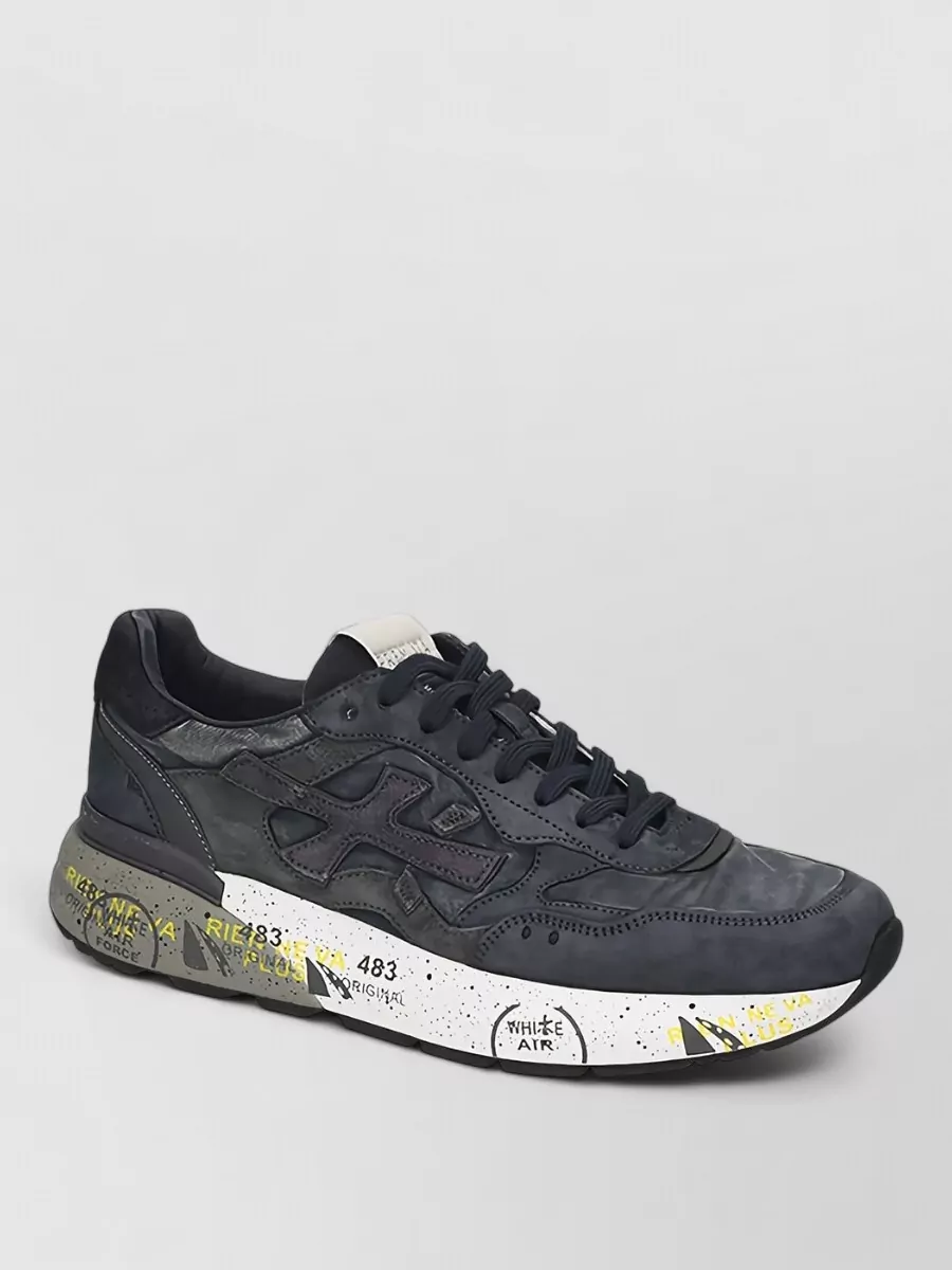Premiata leather low-top sneakers