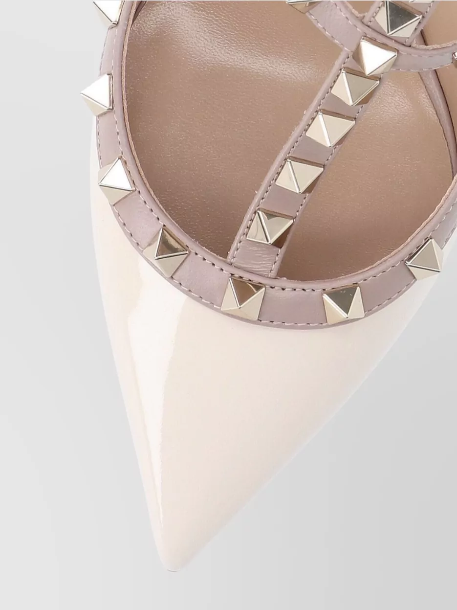 Valentino Garavani Stylish Pointed Toe Pumps With Studded Design
