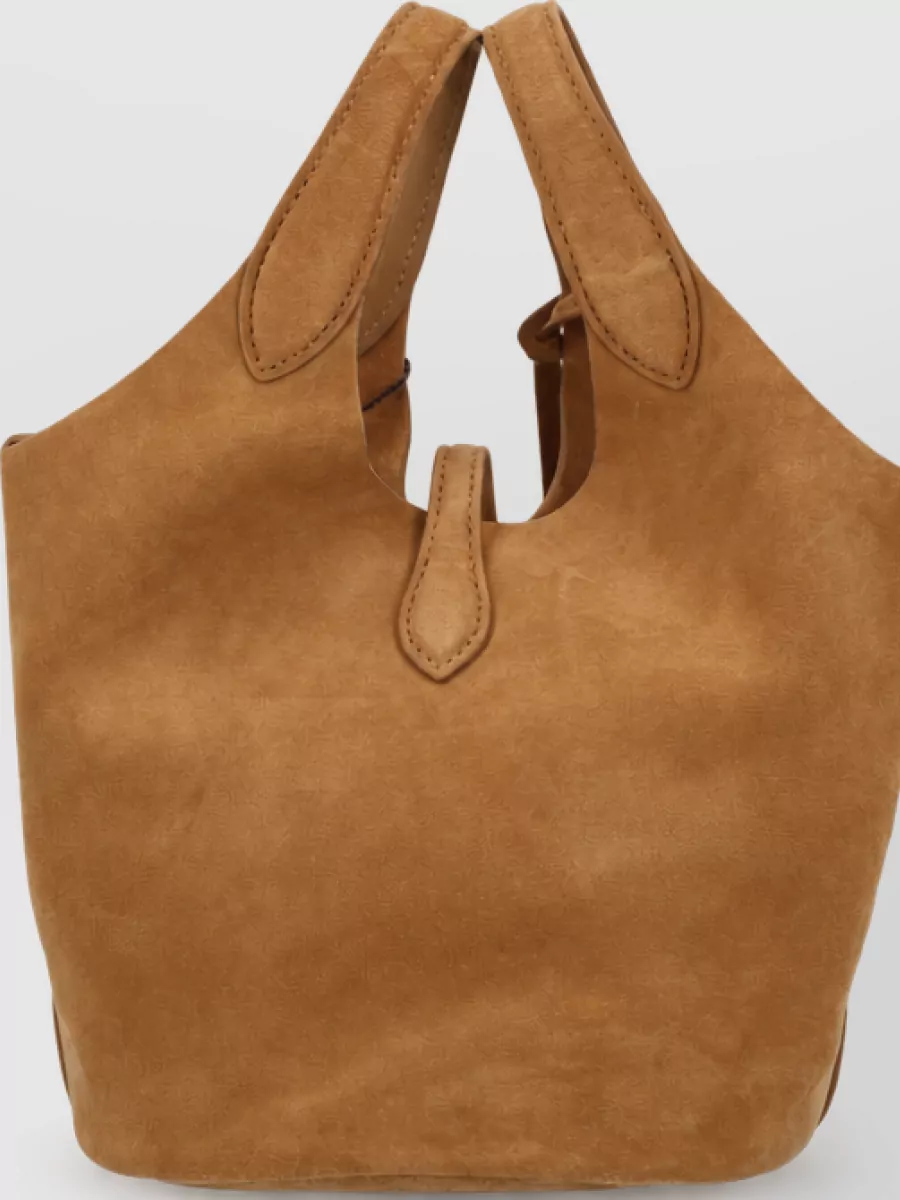 Polo Ralph Lauren Suede Leather Bucket Bag