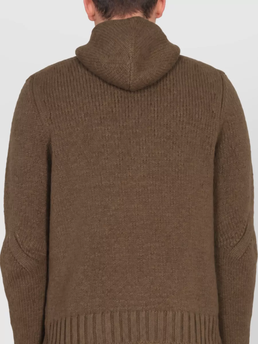 Bottega Veneta Textured Hooded Jersey Jumper