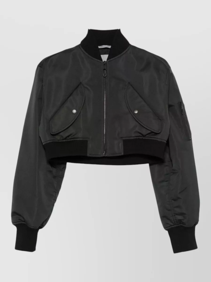 Balenciaga cropped bomber jacket