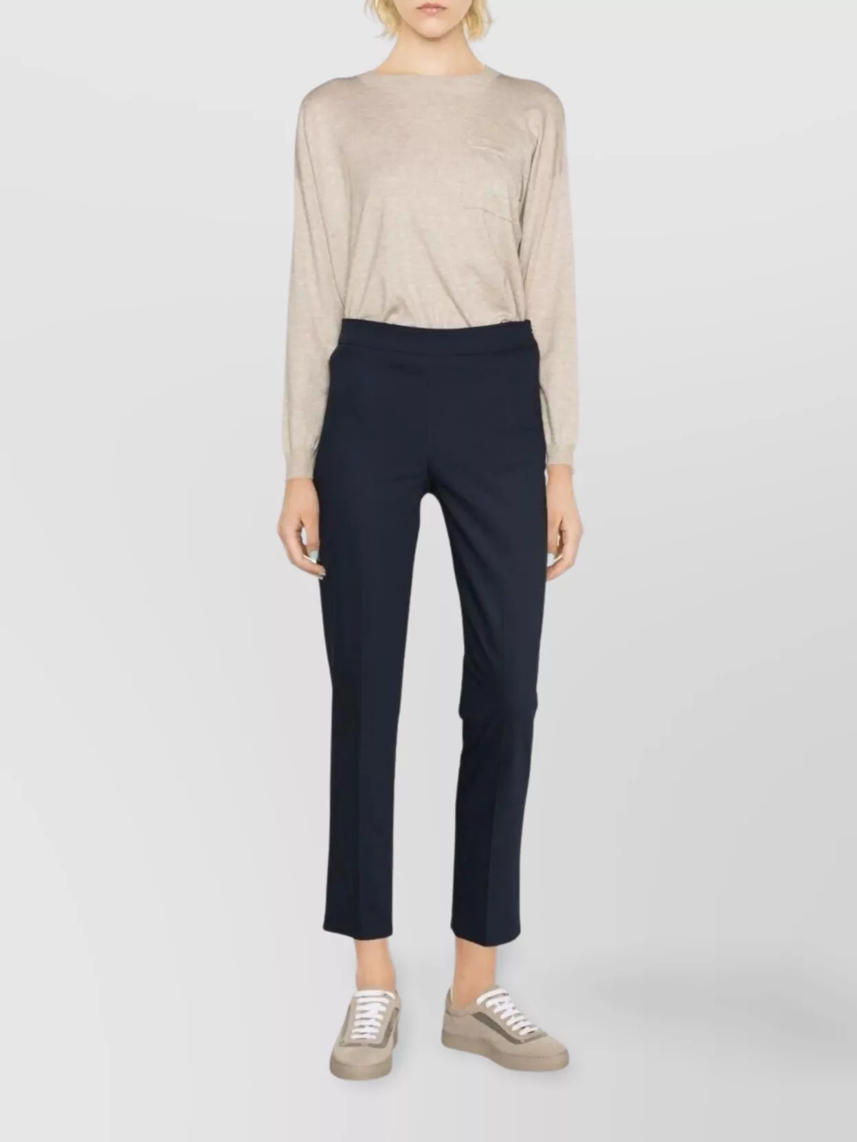 Brunello Cucinelli Slim Fit Trousers For Every Occasion In Blue