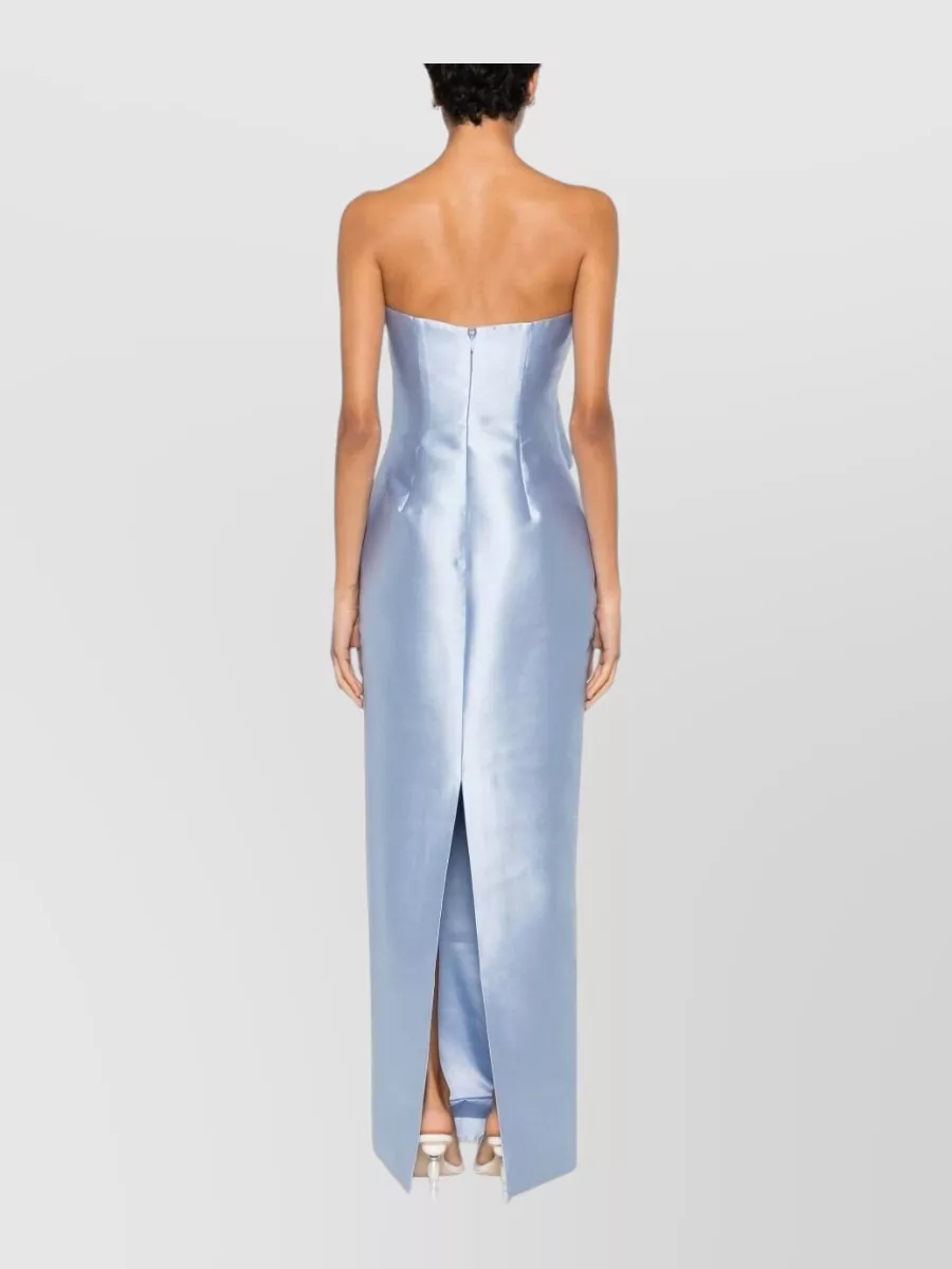 Solace London Strapless V-Neck Sleeveless Midi Dress