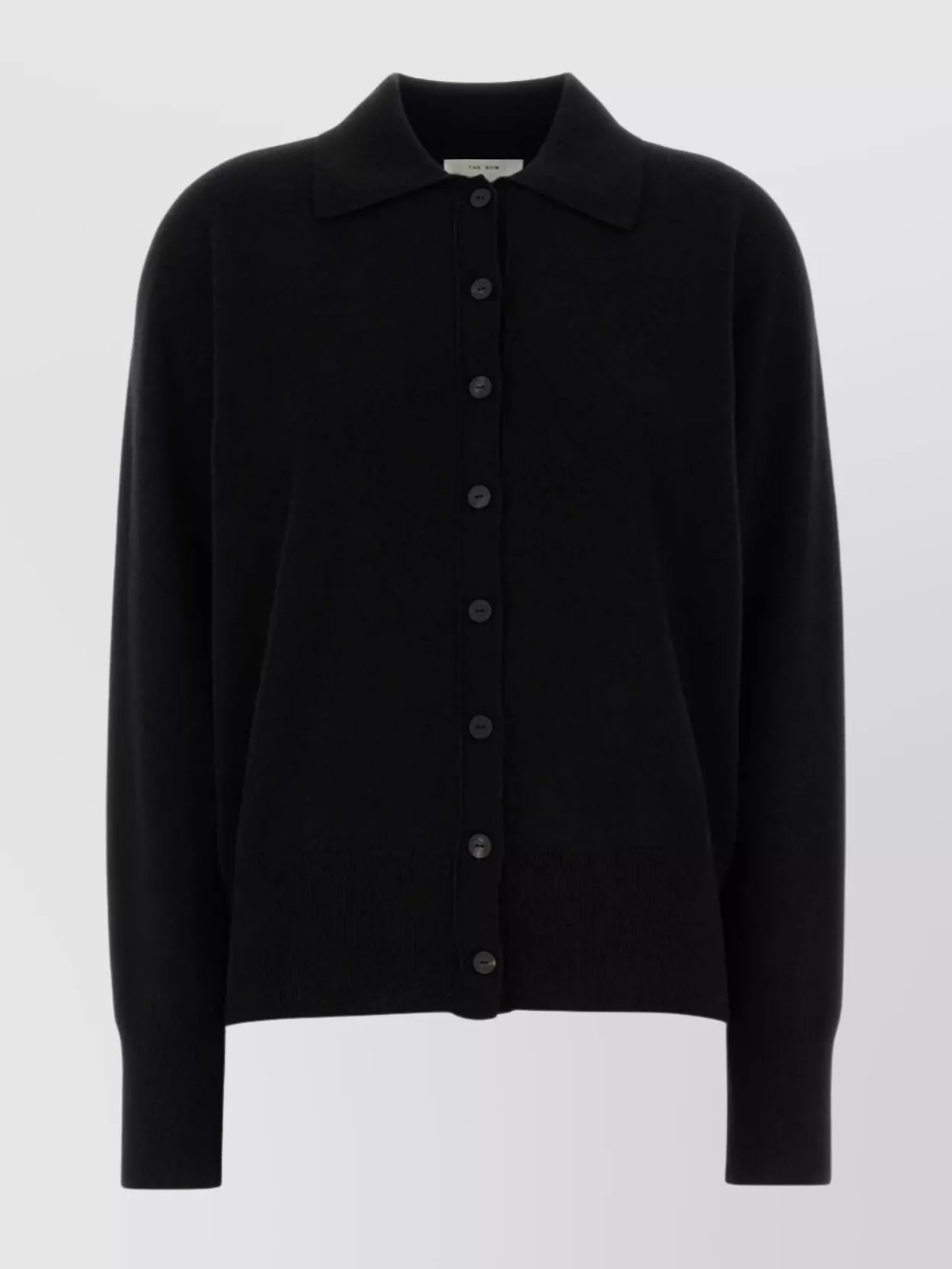 The Row Cashmere Lillia Cardigan Collared Design In Black
