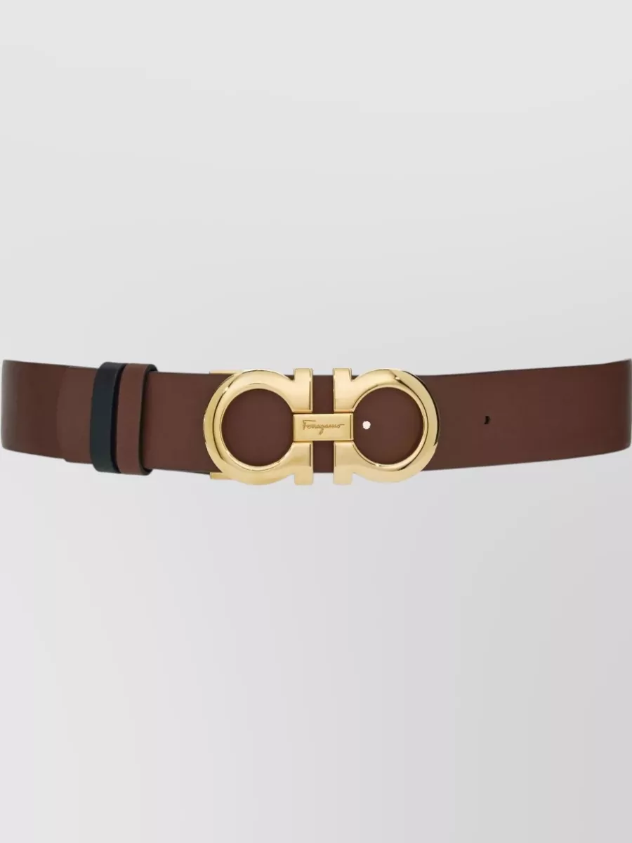 Ferragamo Double Sided Adjustable H35 Leather Belt