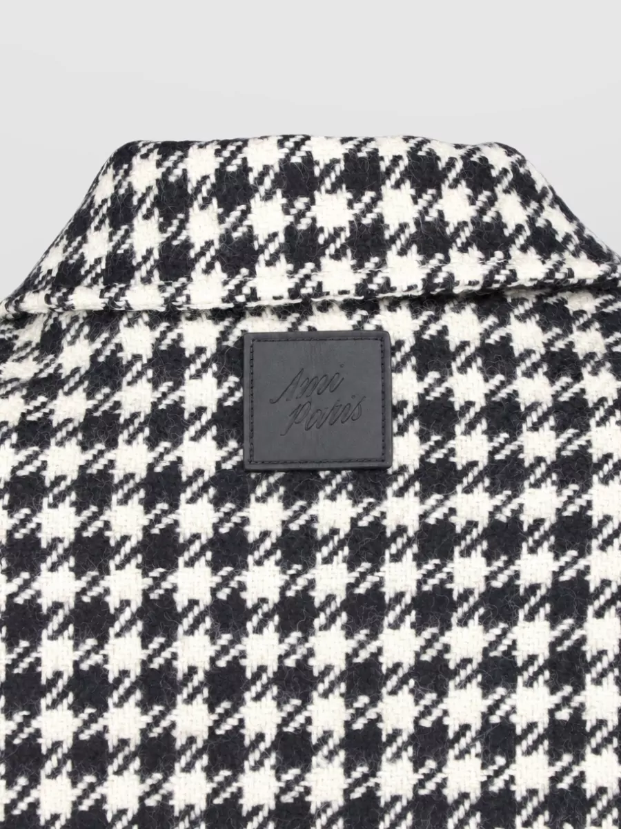 Ami Paris Single Breasted Coat