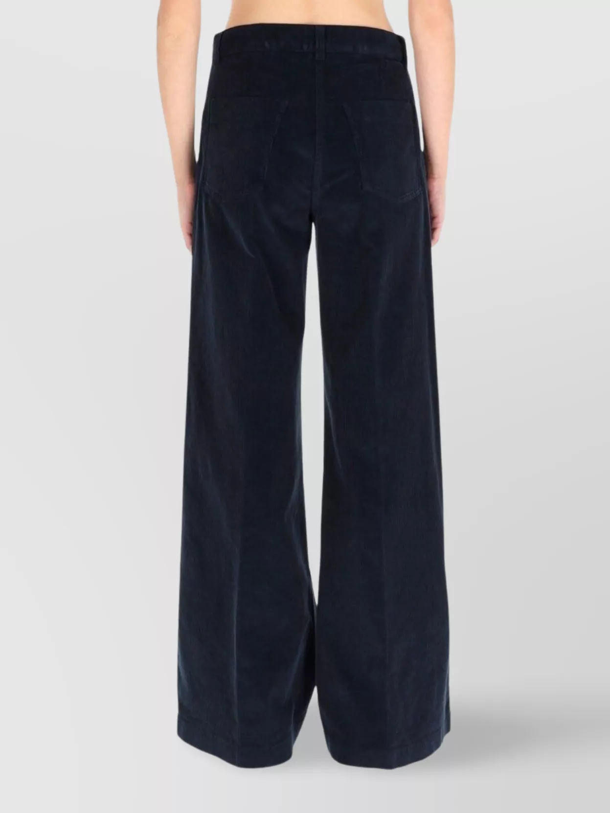 Aspesi Relaxed Fit Wide-Leg Trousers Pockets