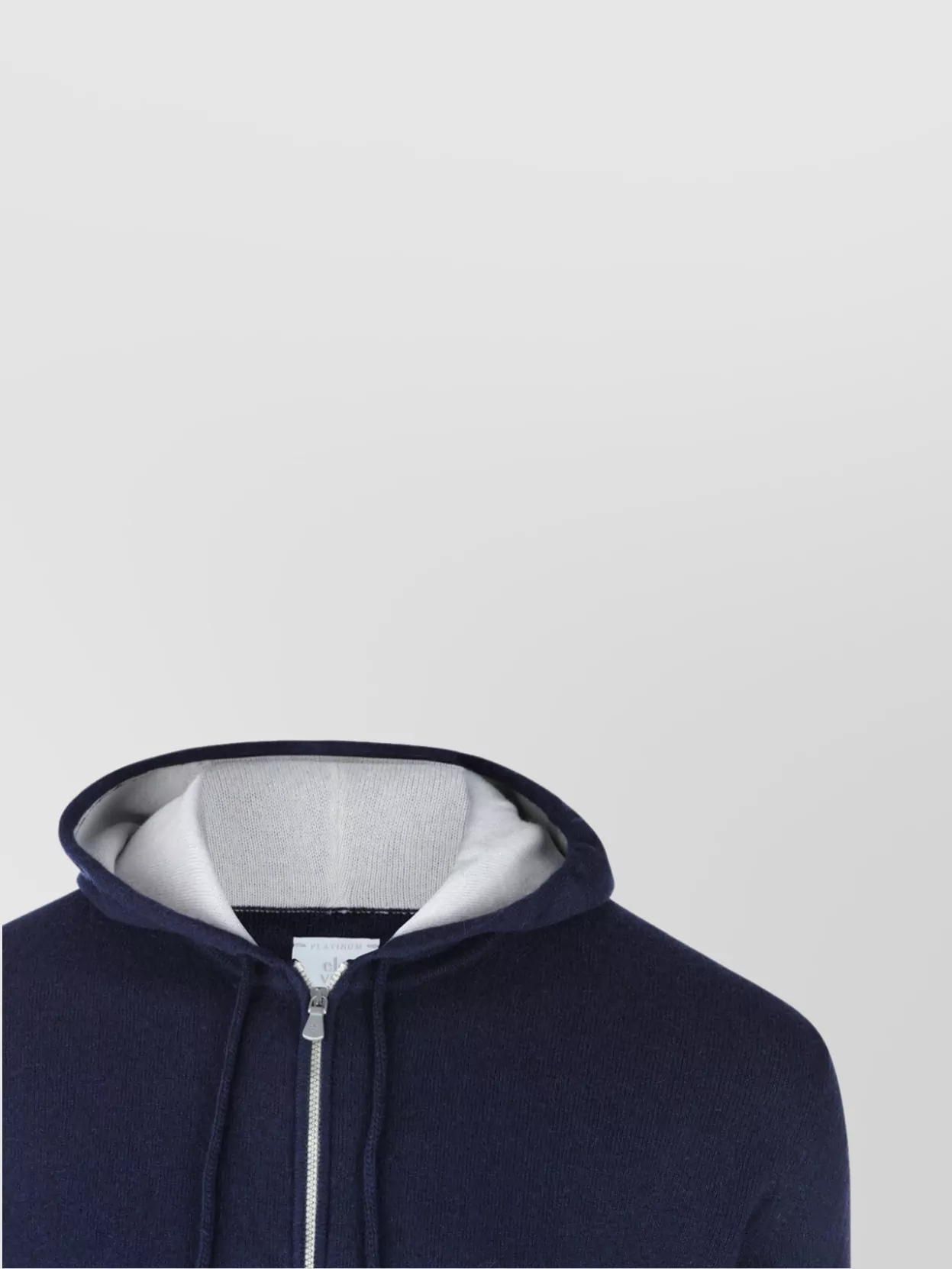 Eleventy Crewneck Sweater Ribbed Cuffs Hem Hood