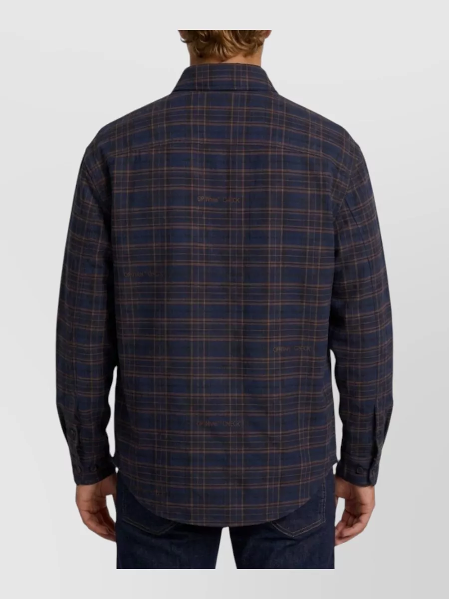 Off-White Checked Padded Overshirt