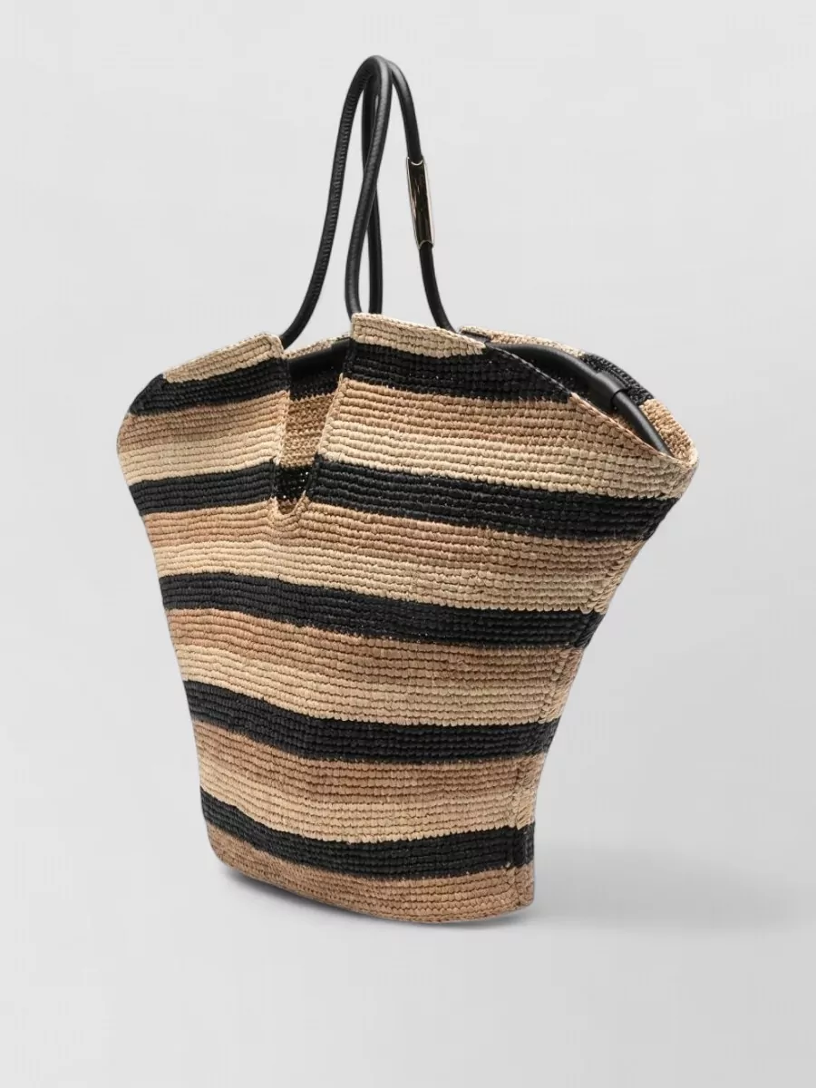Zimmermann Striped Raffia Beach Bag