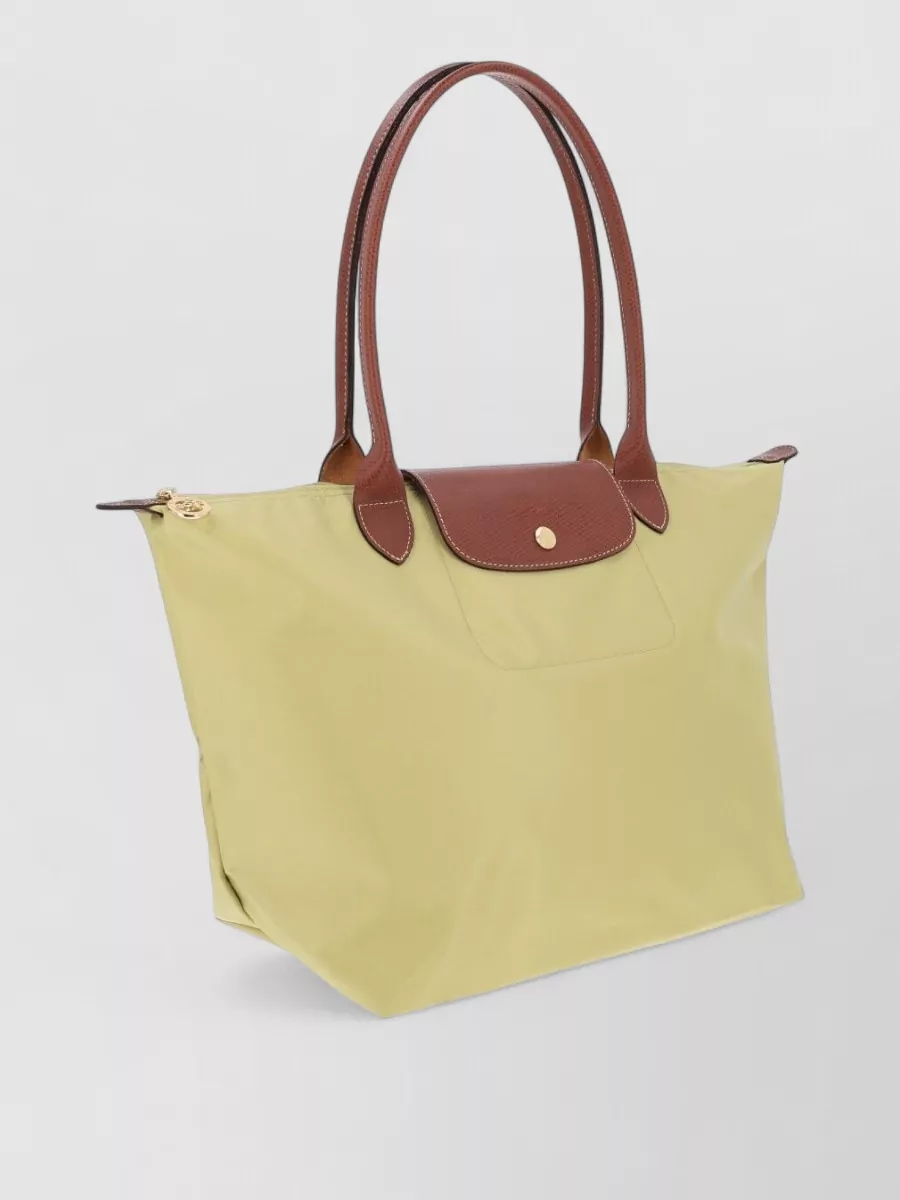 Longchamp Shoulder Bag Two Tone Design Long Handles