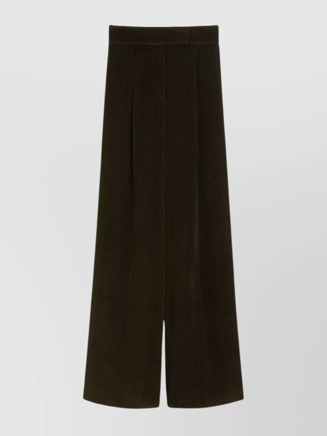 Max Mara High Waist Loose Fit Wide Leg Trousers In Black