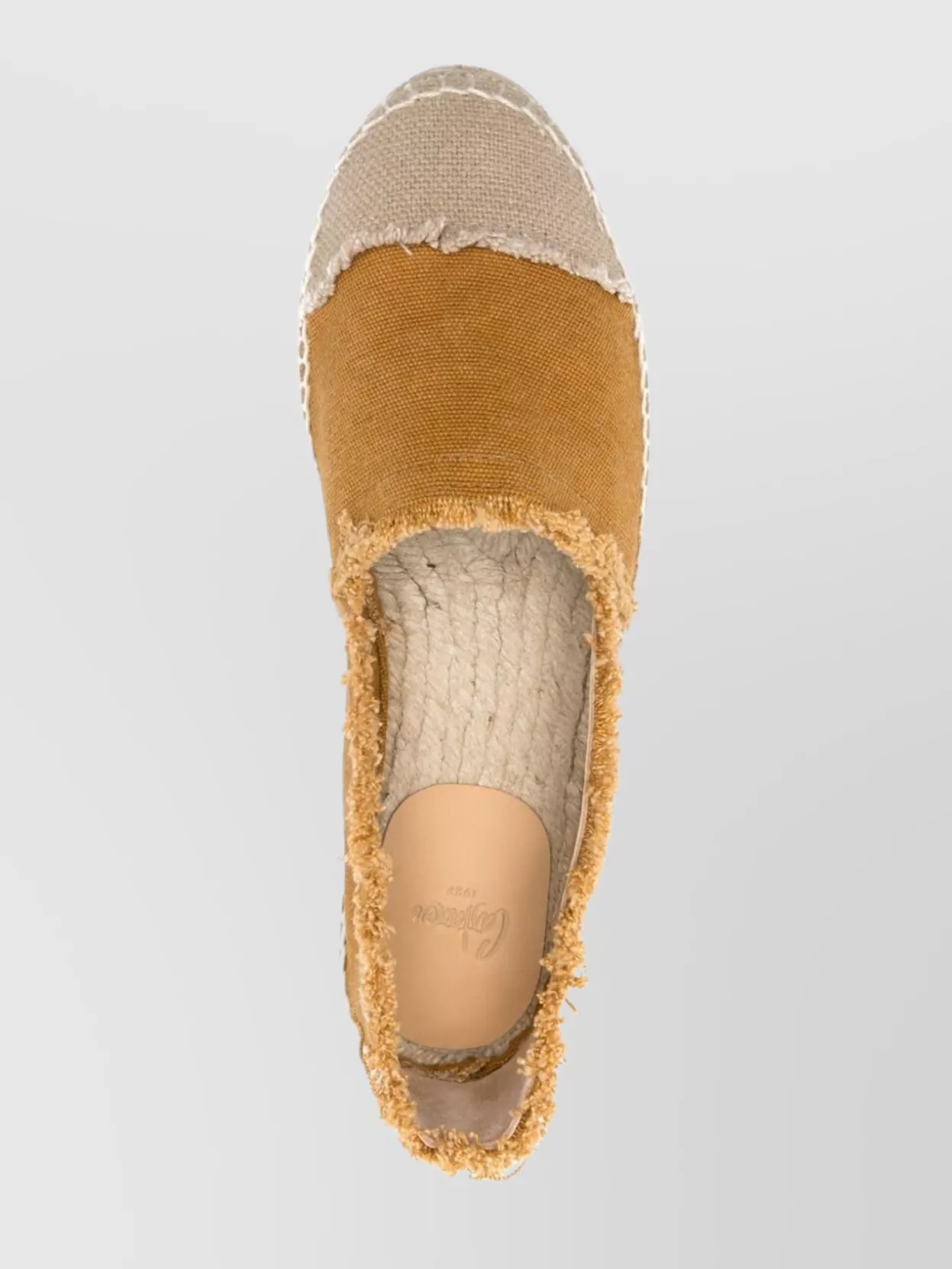 CASTAñER TWO-TONE CANVAS ESPADRILLES RAFFIA SOLE