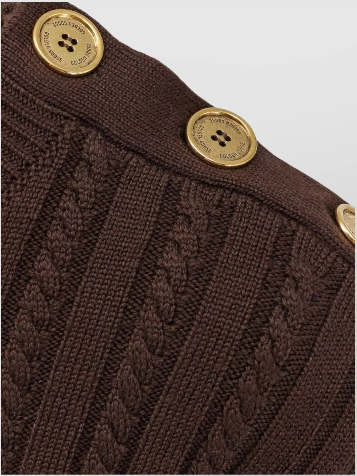 Golden Goose Brown Wool Blend Sweater In Brown
