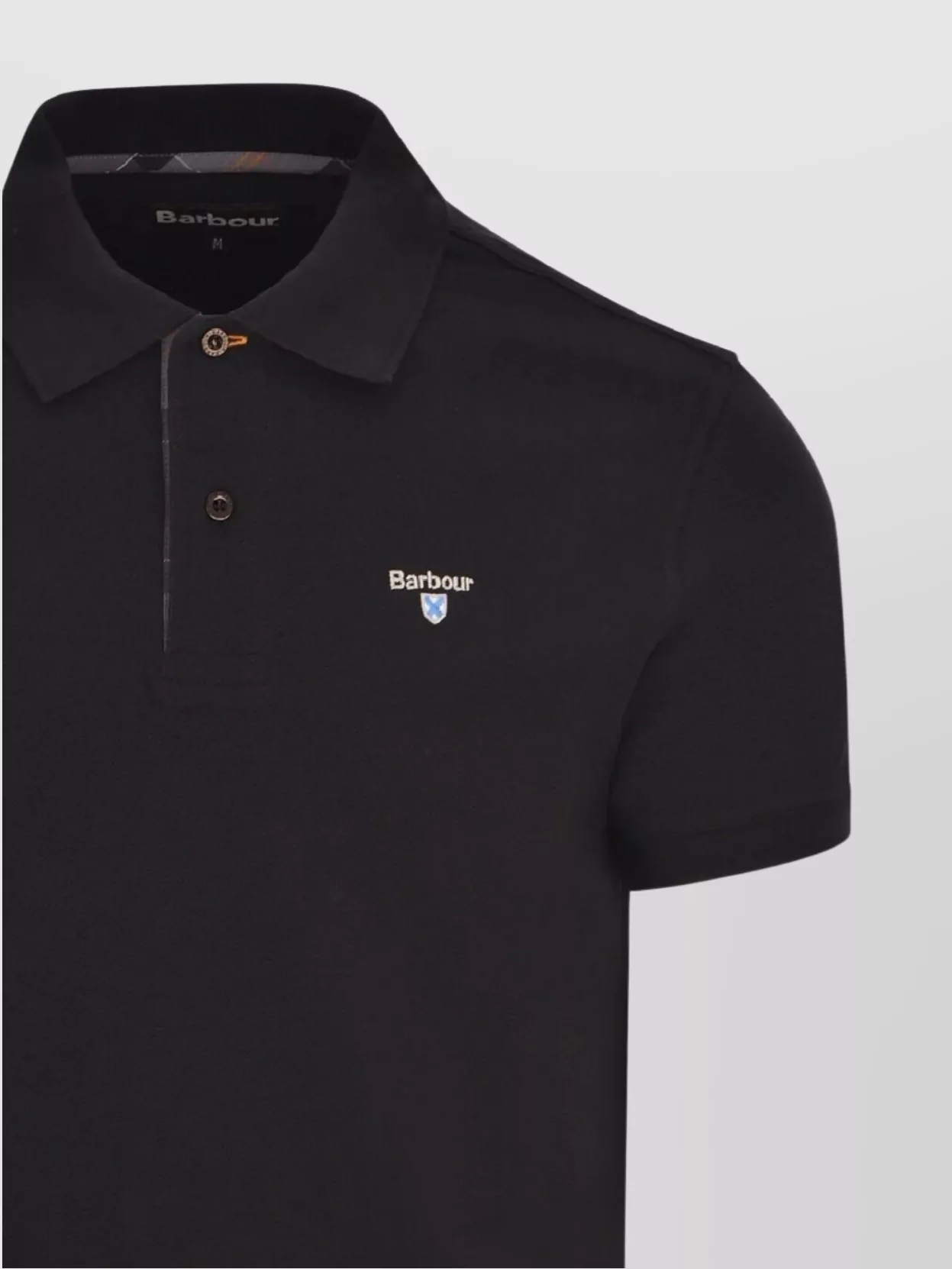 Barbour Checkered Polo With Collar And Short Sleeves