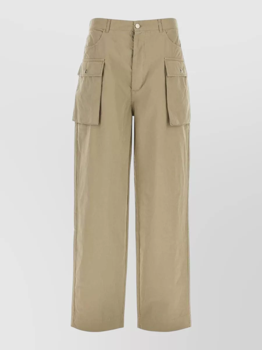 Gimaguas cotton cargo wide-leg trousers