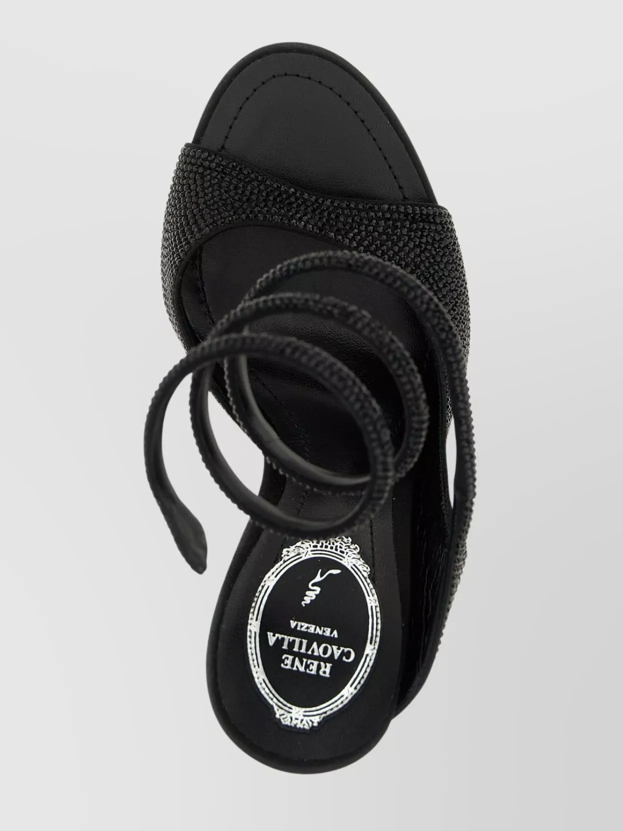 Rene Caovilla Embellished Open Toe Sandals