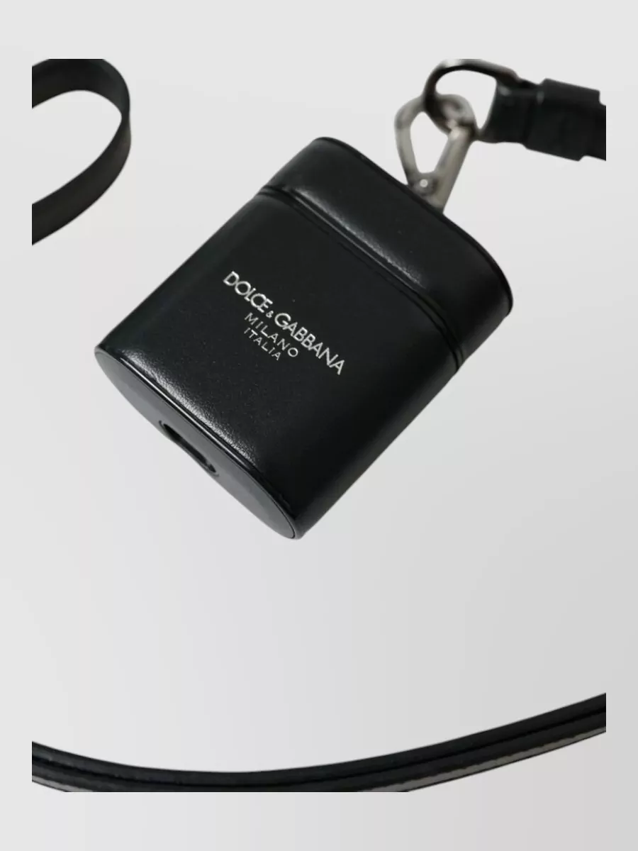 Dolce&Gabbana Leather Logo Print Airpods Case