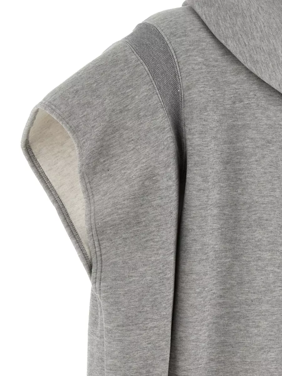 Sacai Cotton Blend Long-Sleeve Zip Hoodie