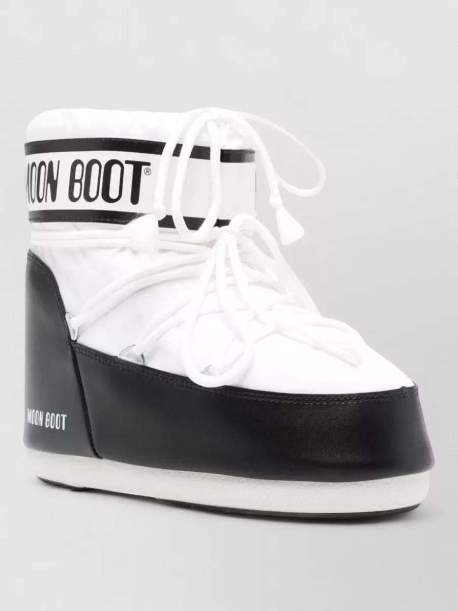 Moon Boot two-tone nylon icon low ankle boots
