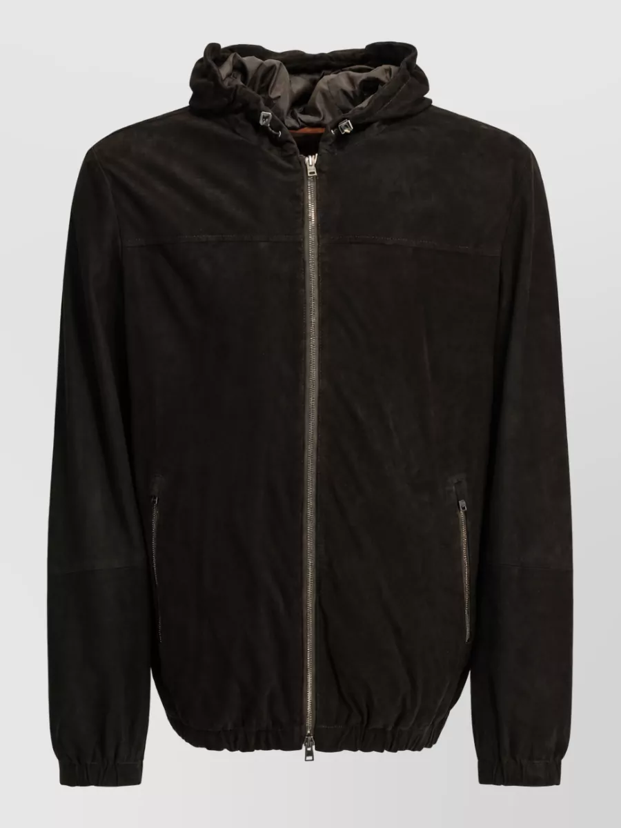 Herno suede padded coat