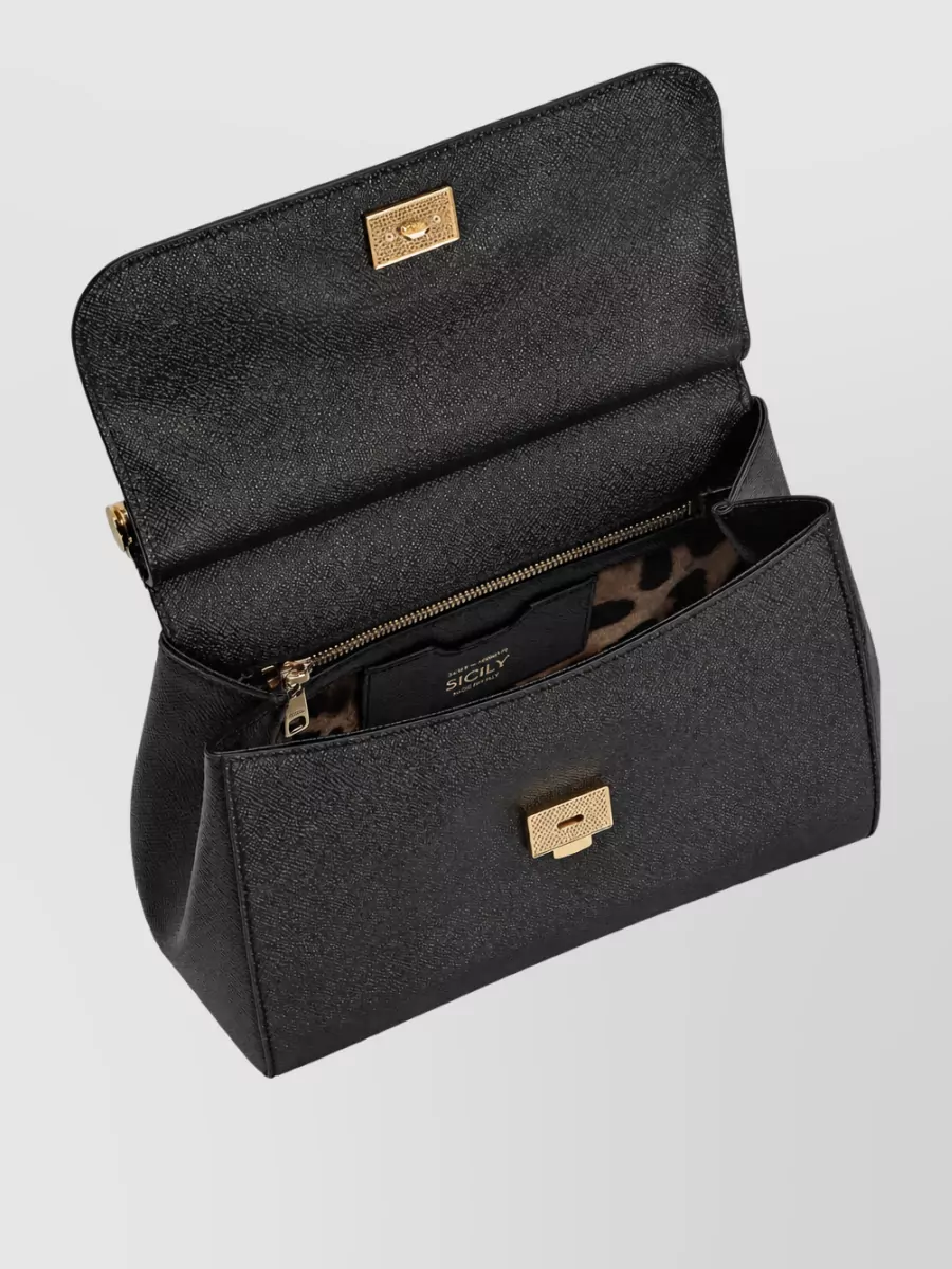 Dolce&Gabbana Sicily Large Leather Shoulder Bag