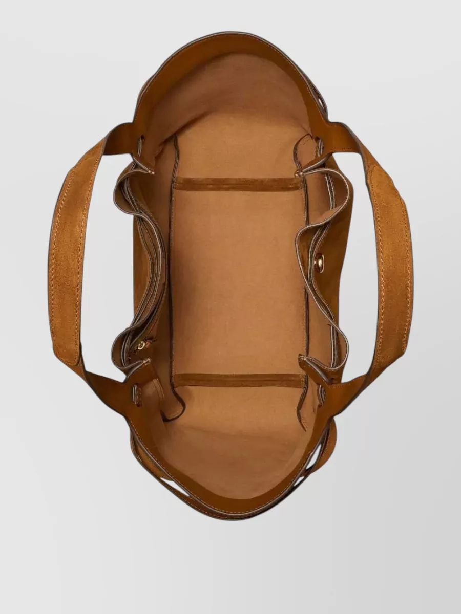 Tory Burch Romy Large Suede Leather Tote Bag