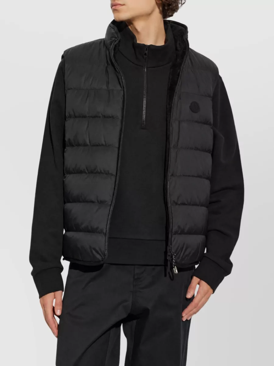 Moncler Reversible Quilted Fleece Puffer Vest