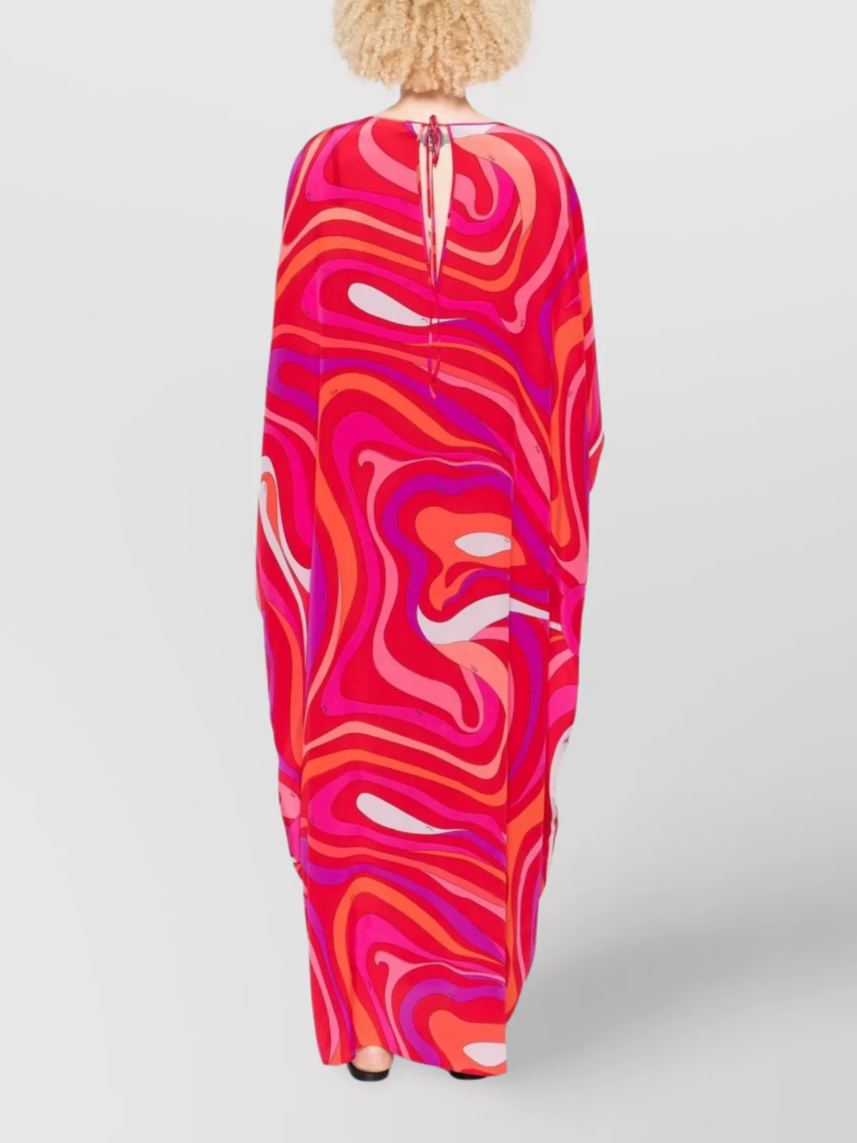 Pucci Silk Kaftan Orchid Print