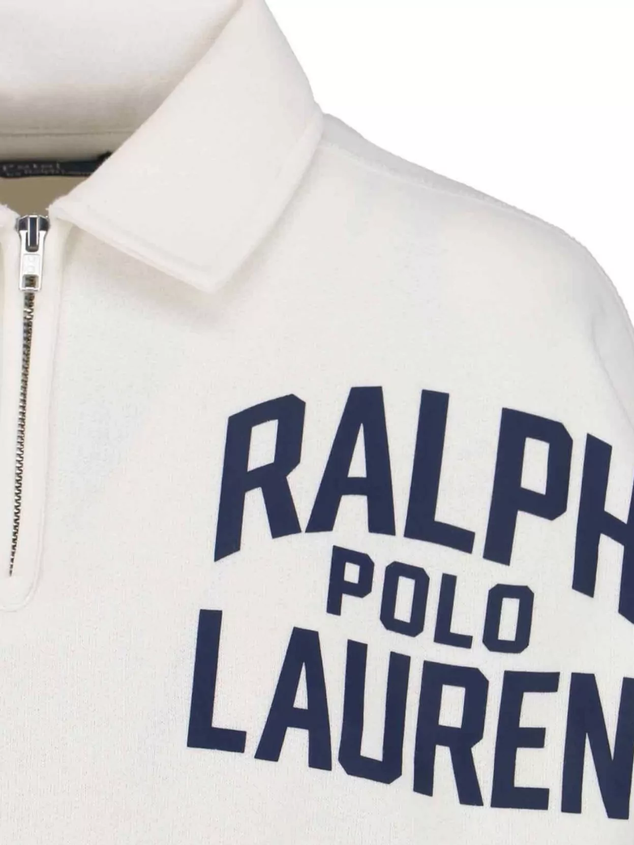 Polo Ralph Lauren Knit Sweatshirt With Ribbed Cuffs And Hem In White