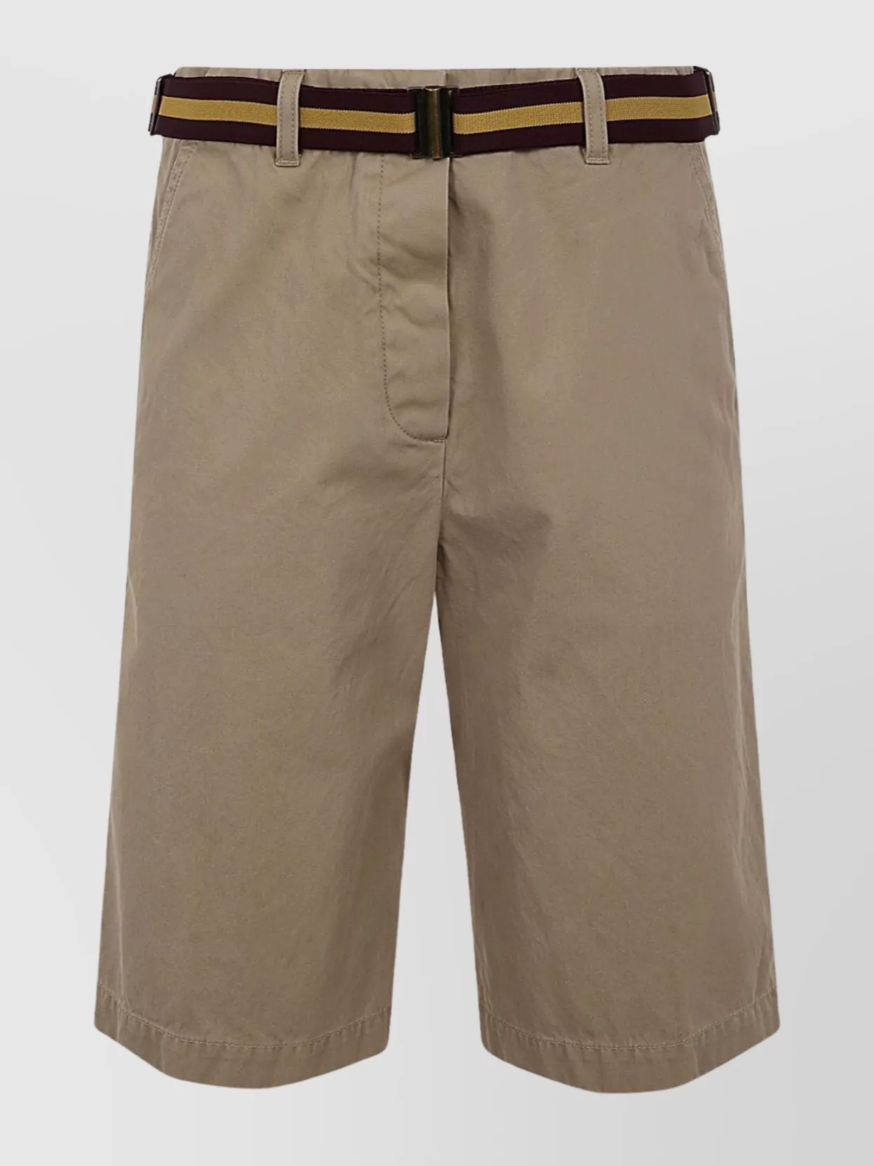 Dries Van Noten Casual Shorts With Pockets And Loops In Neutral