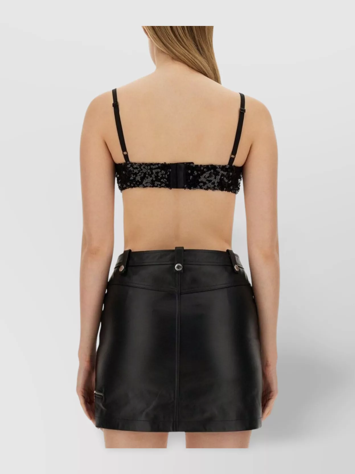 Moschino Embellished Sequin Crop Top