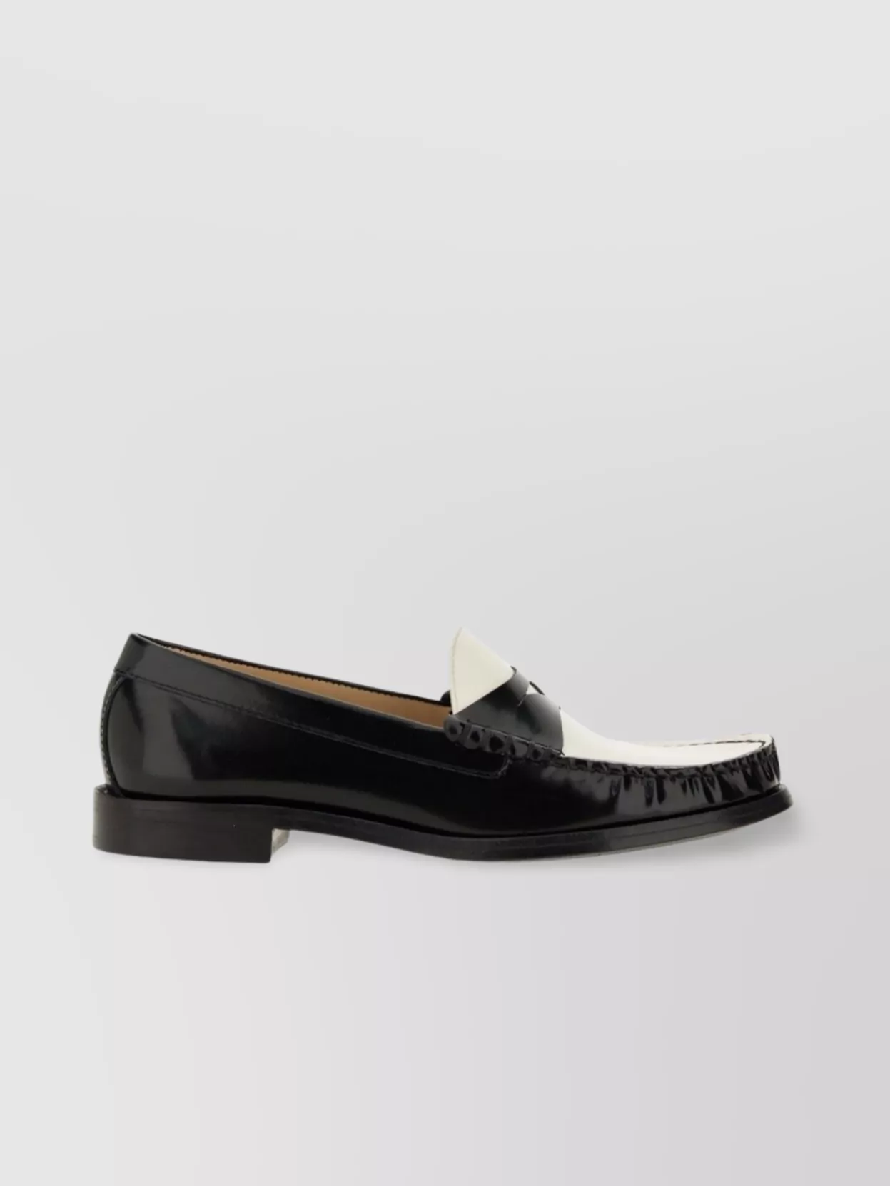 Stuart Weitzman Lottie Penny Strap Round Toe Loafers