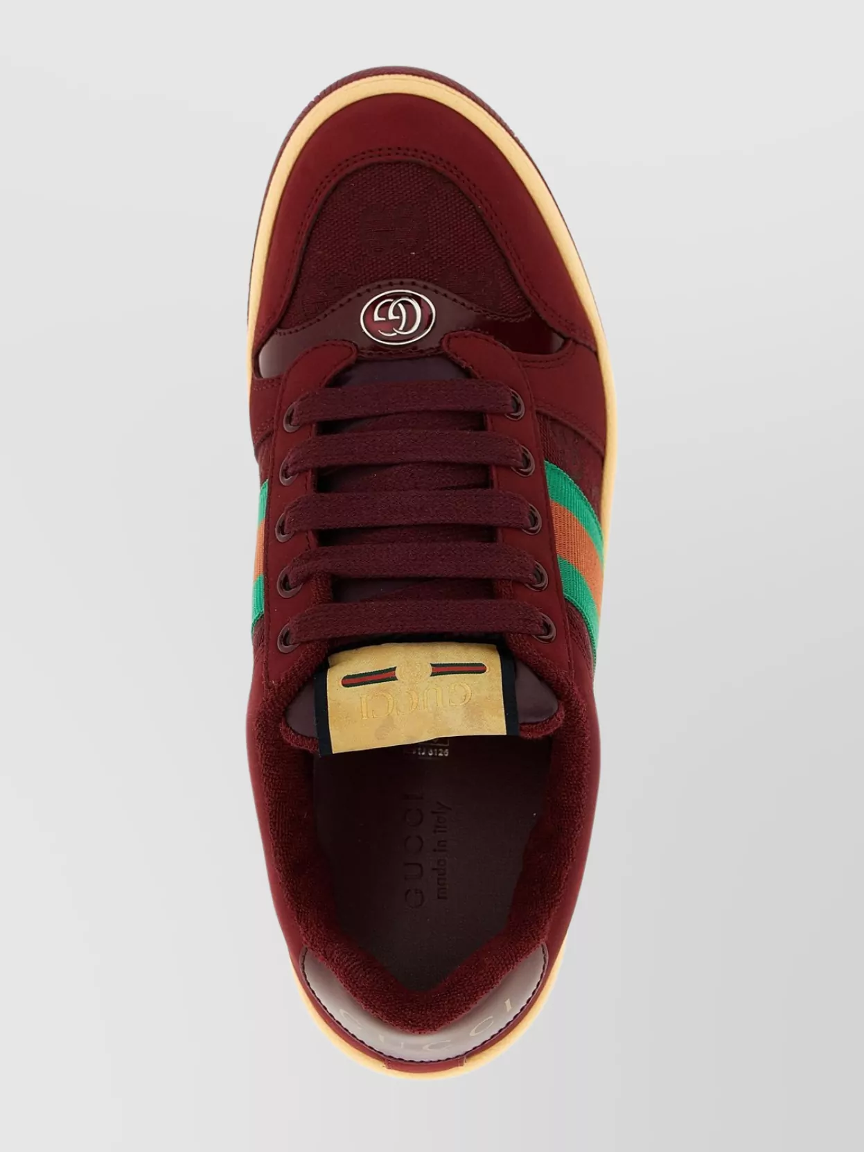 Gucci Sneakers With Round Toe And Contrast Sole In Multi