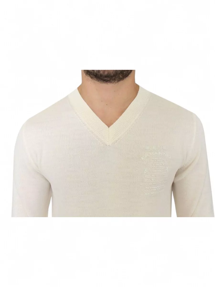 Ermanno Scervino Wool Blend V-Neck Sweater