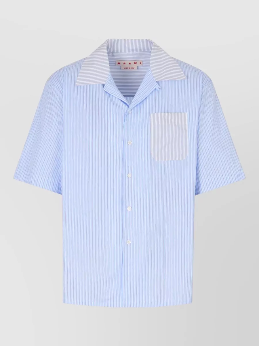 Marni Striped Short-Sleeve Shirt