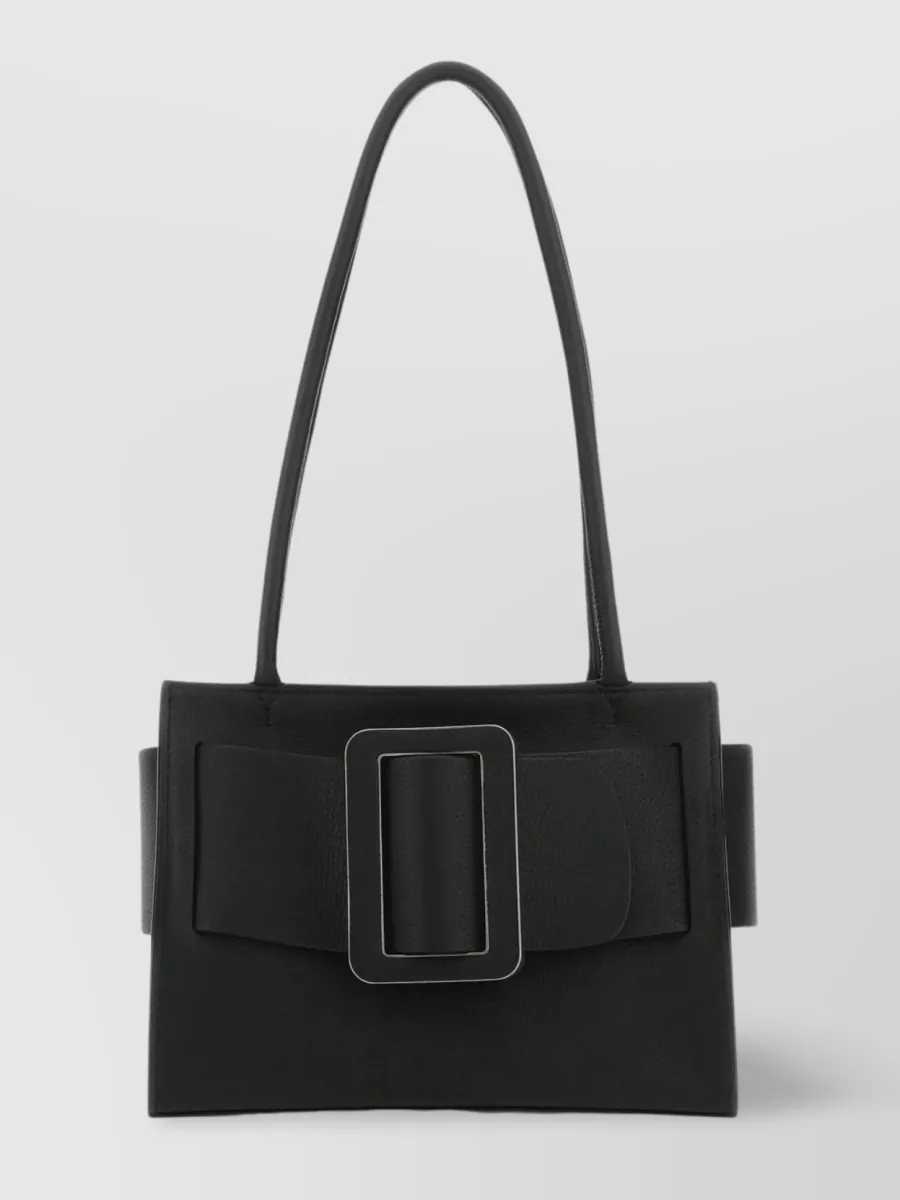 Shop Boyy 23 Soft Handbag With Rectangular Shape And Leather Strap In Black