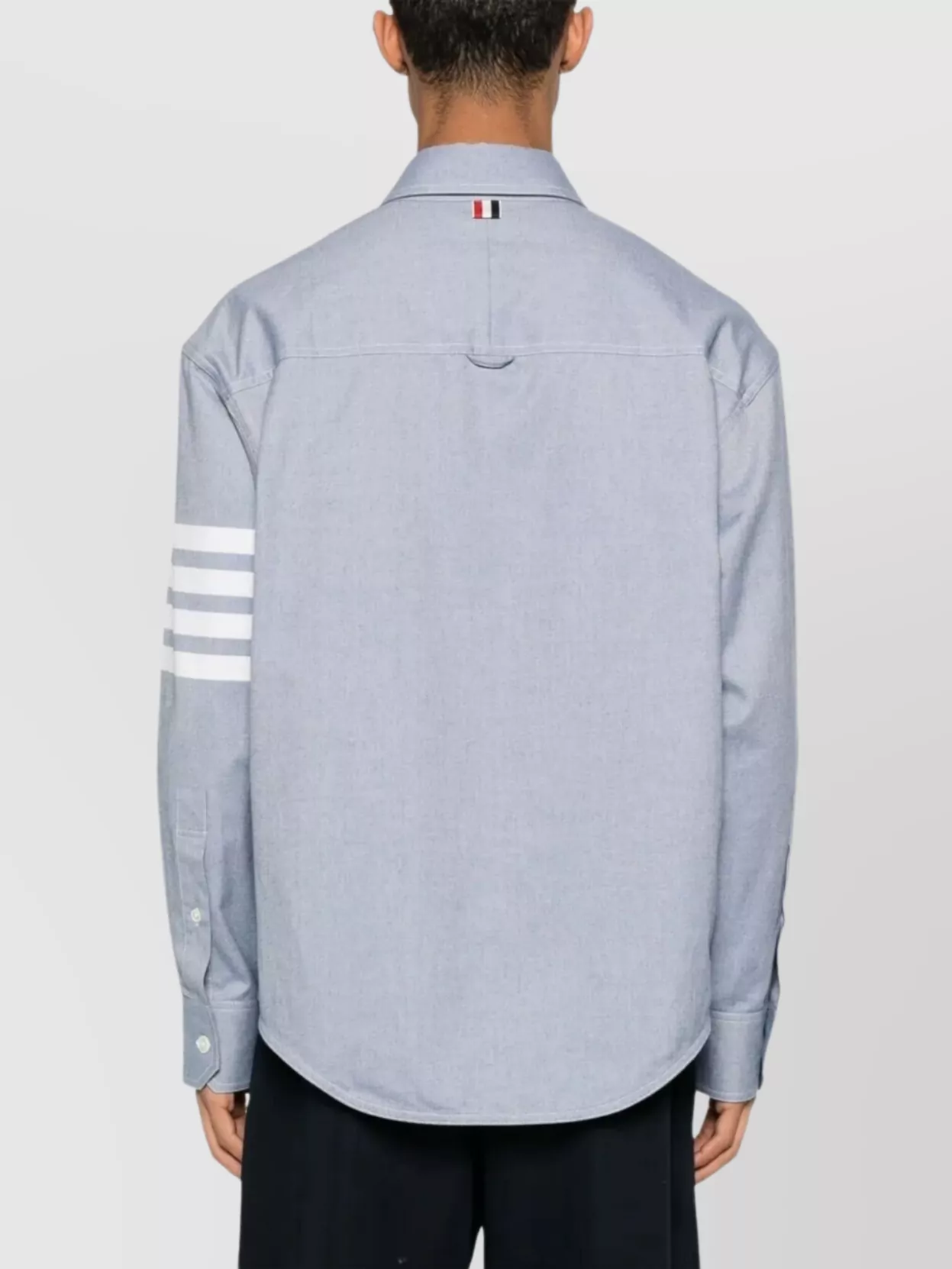 Thom Browne Flannel Shirt Featuring Button-Down Collar