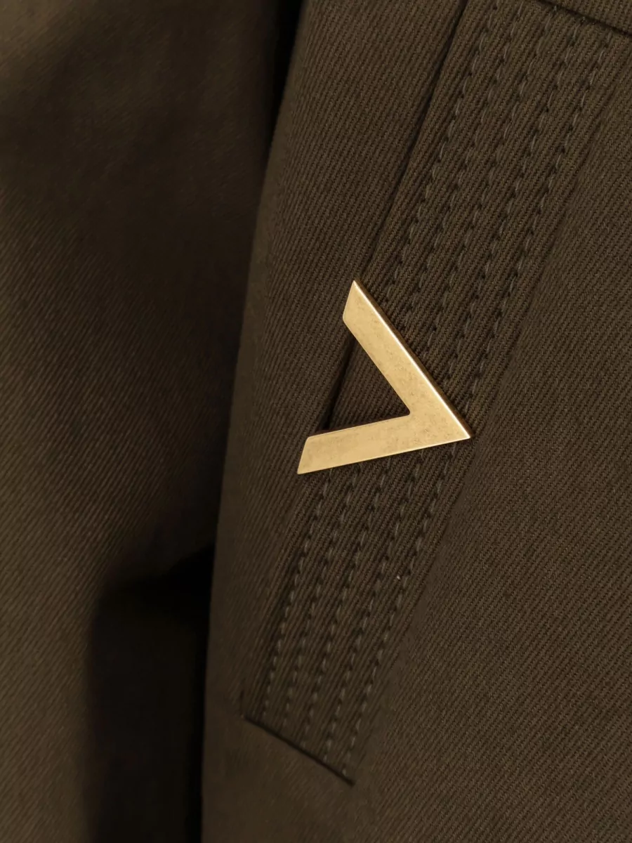 Valentino Cotton Jacket Double Pockets Elastic Cuffs Hem