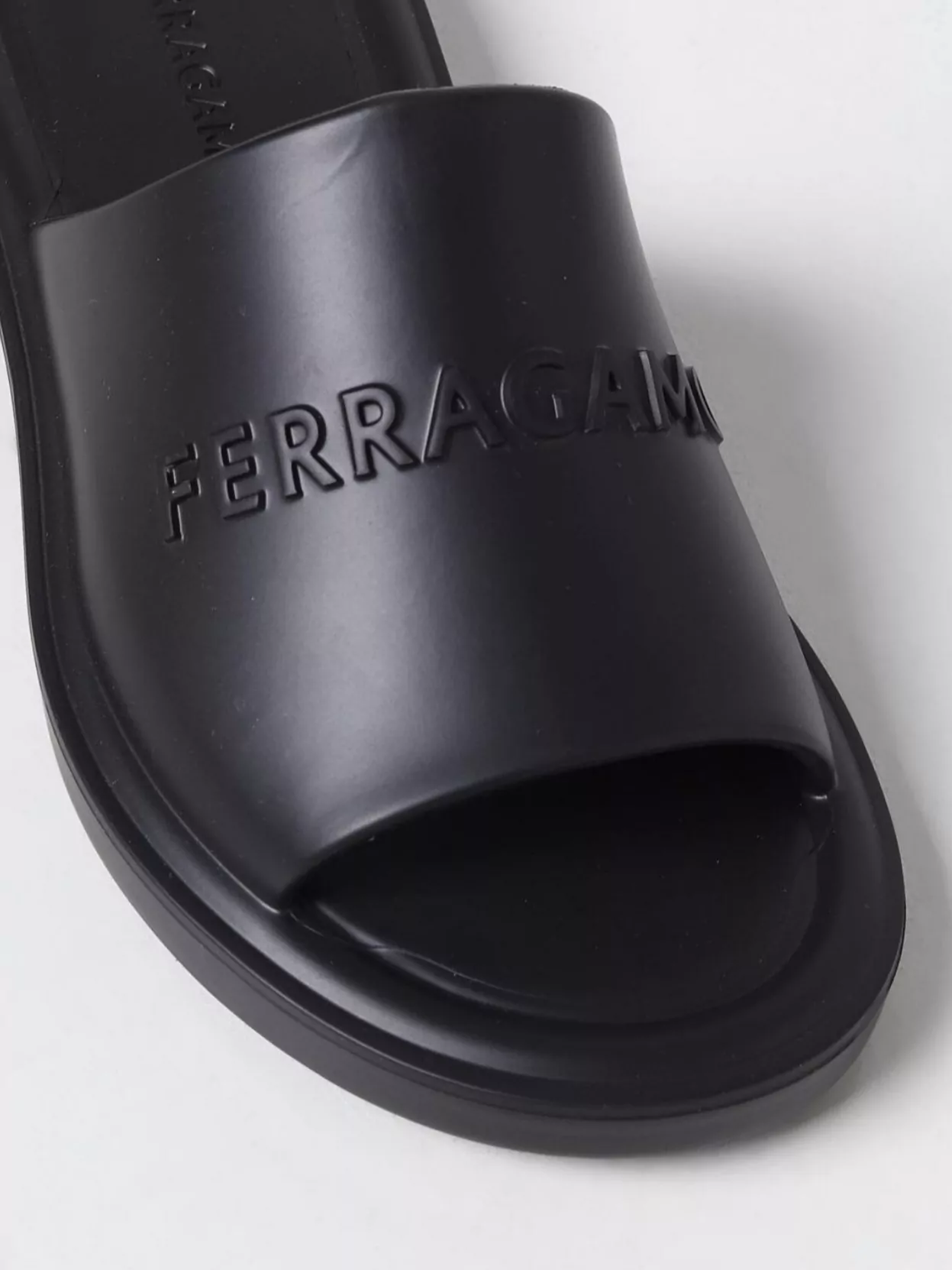 Ferragamo Open Toe Flat Sole Sandals