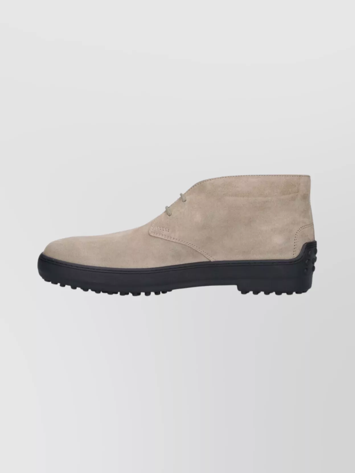Tod's Suede Ankle Boots With Textured Rubber Sole