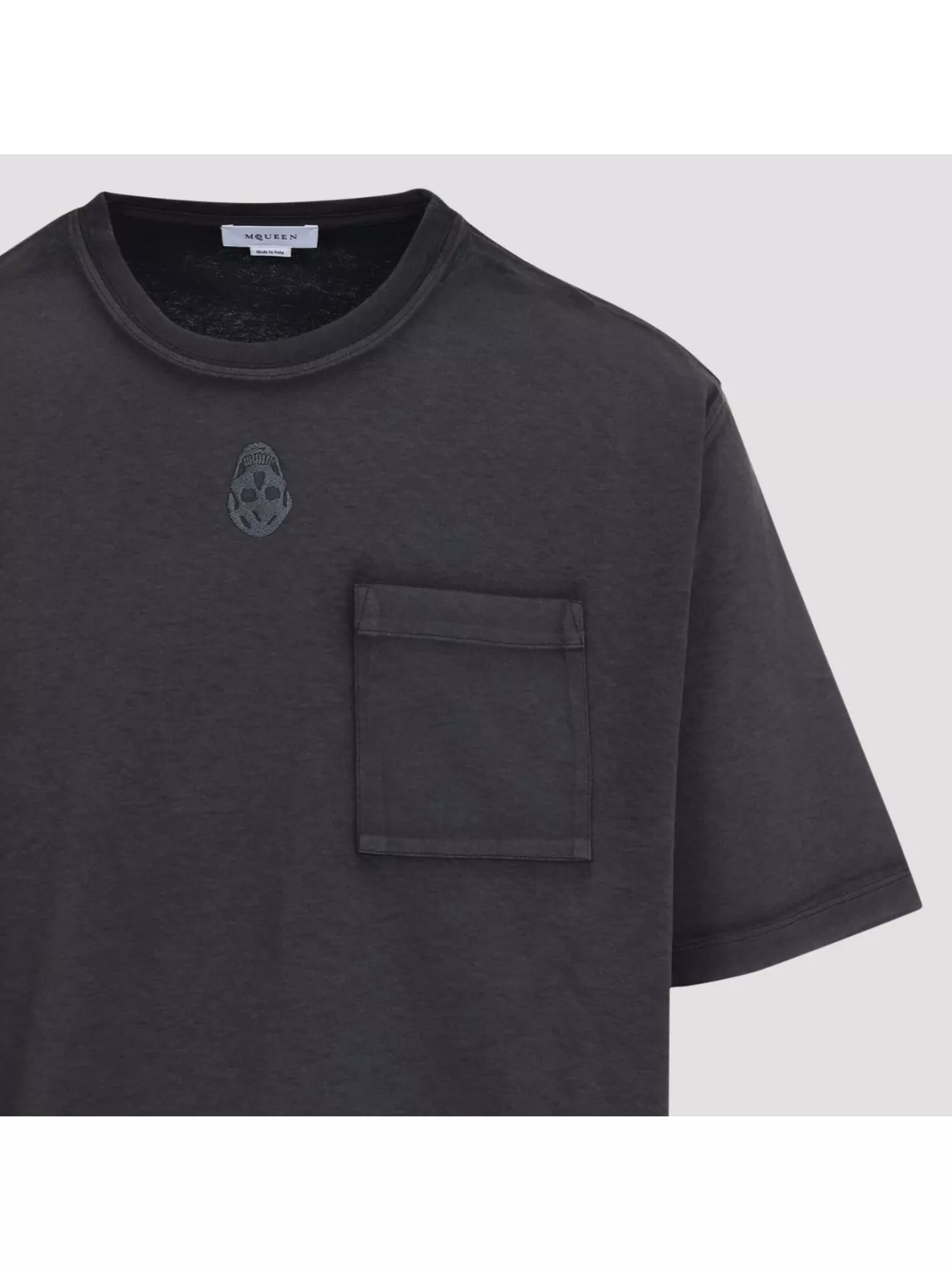 Alexander Mcqueen Pocket Crew Neck Short Sleeve T-Shirt
