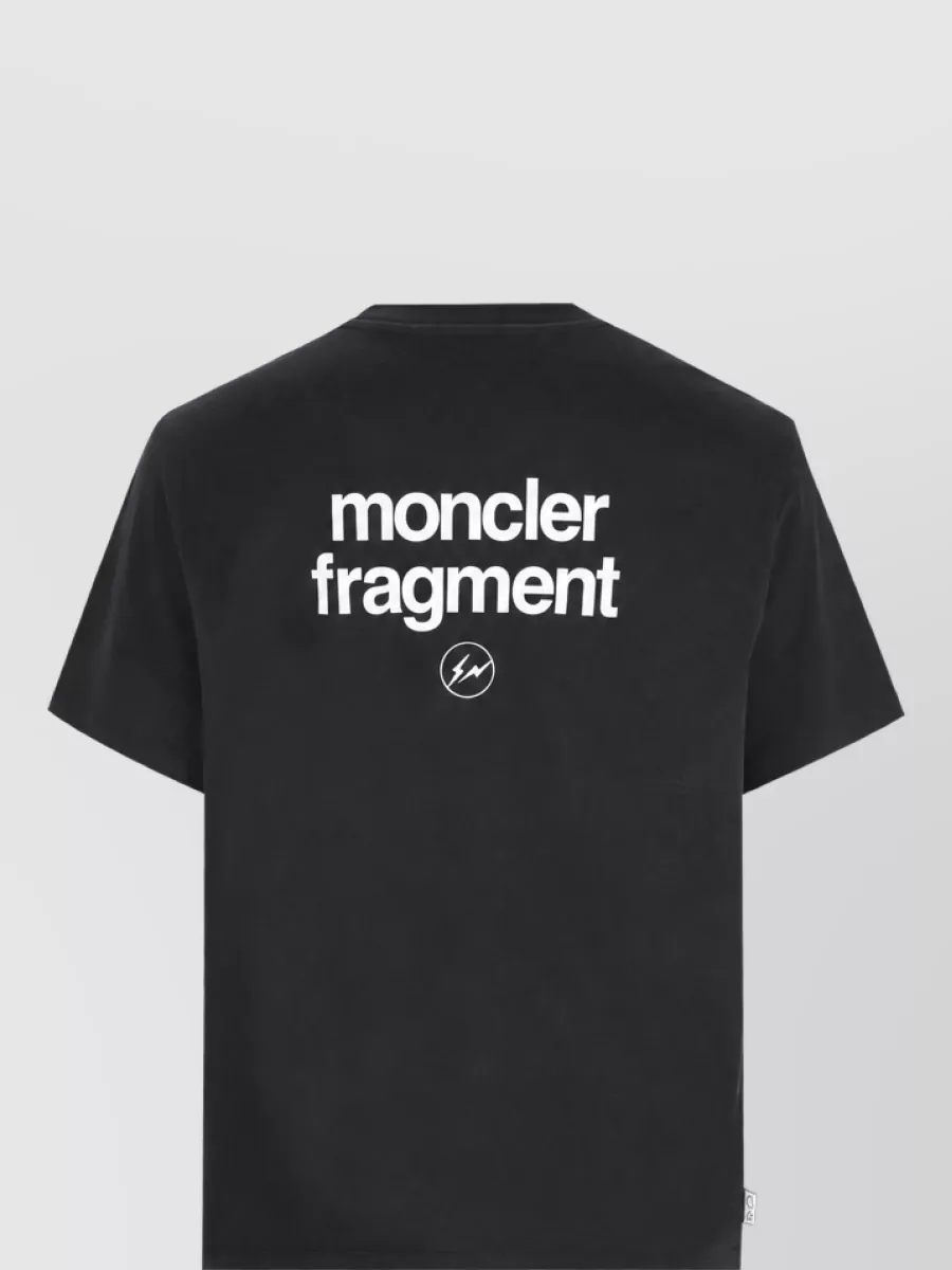 Moncler Logo Print Cotton Short Sleeve T-Shirt