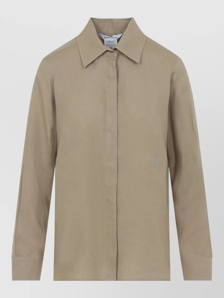 Max Mara Linen Logo Shirt